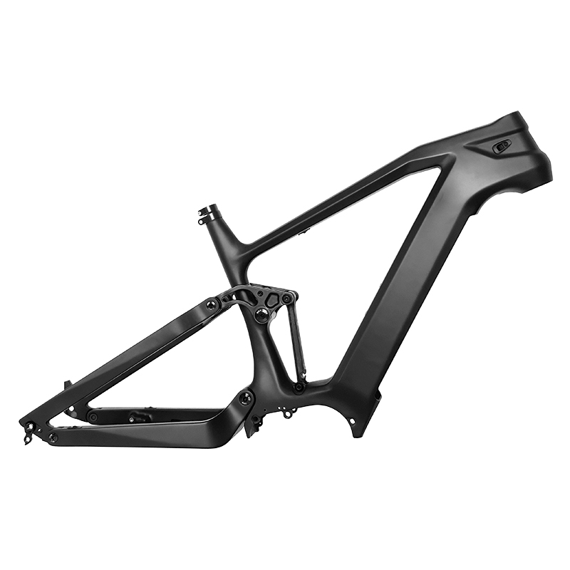 29er Full Suspension Carbon Fiber Electric Fat Bike Frame Fit Bafang Motor M620