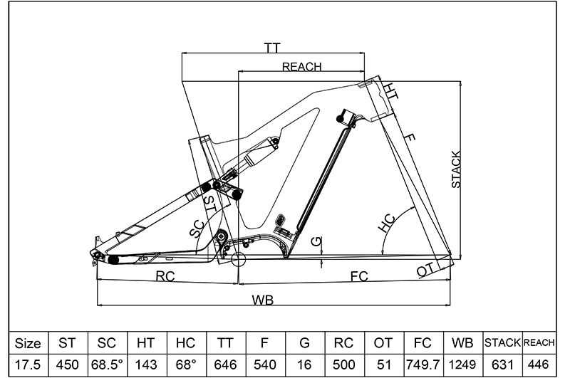 Full Suspension Ebike Frame