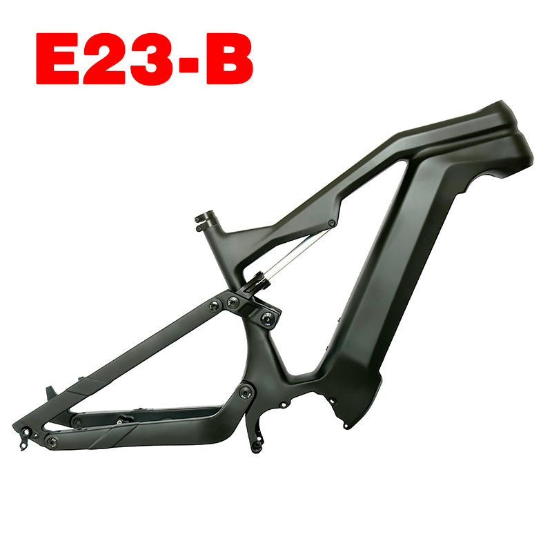 500W Carbon Full Suspension Ebike Frame